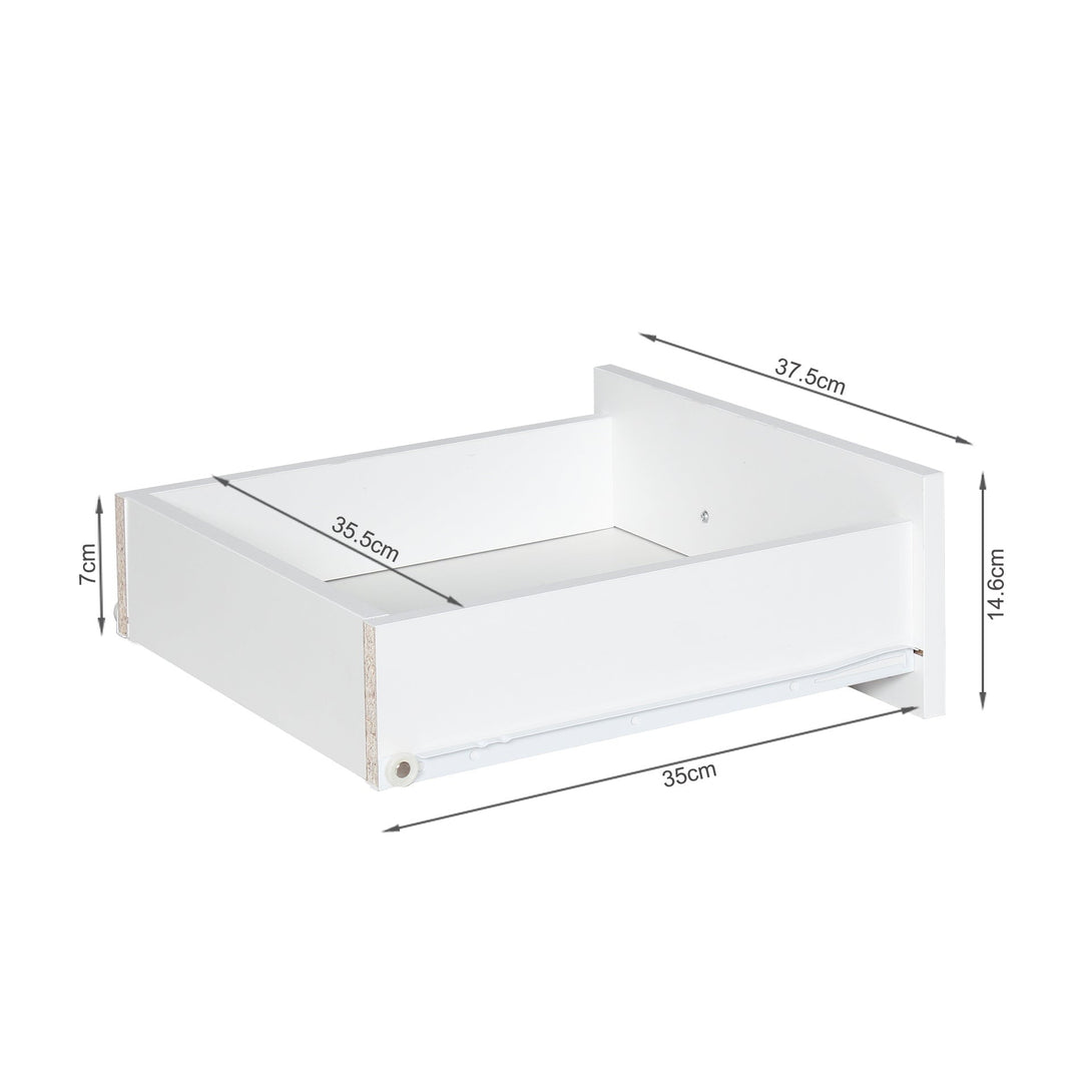 Mateo Wooden Bedside Table - White
