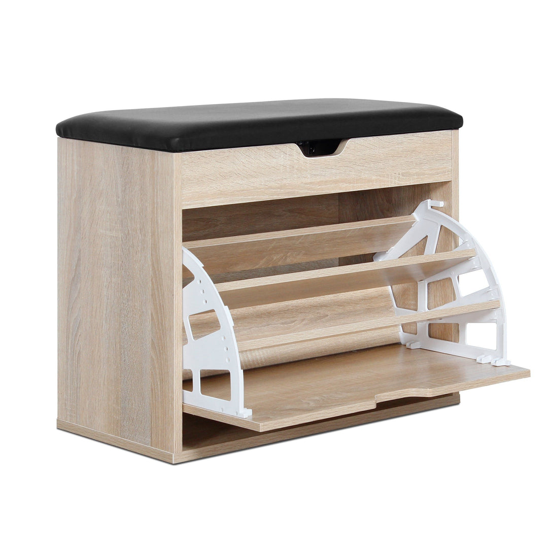 Hawea Wooden Shoe Rack 3 Layer - Oak