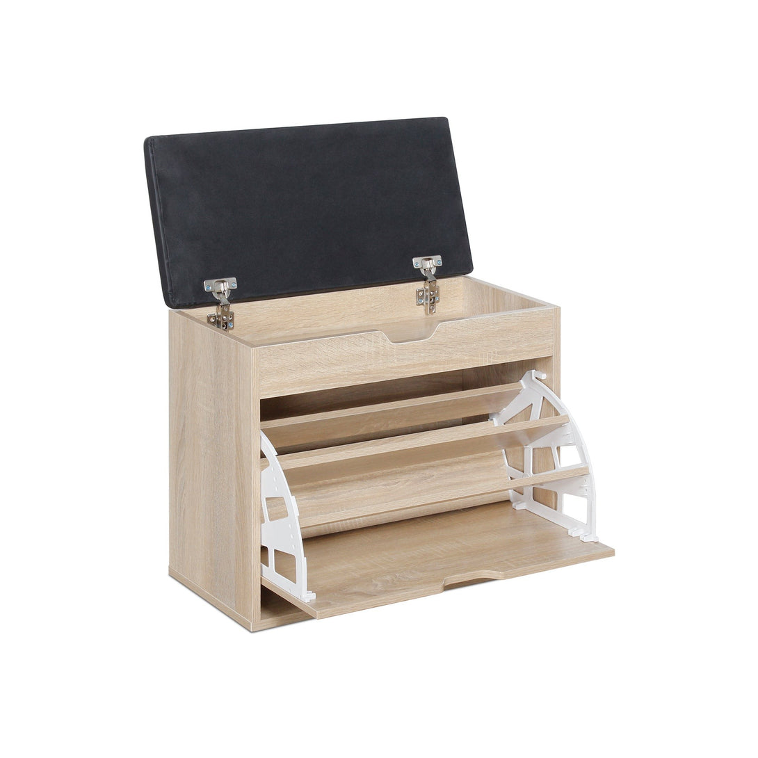 Hawea Wooden Shoe Rack 3 Layer - Oak