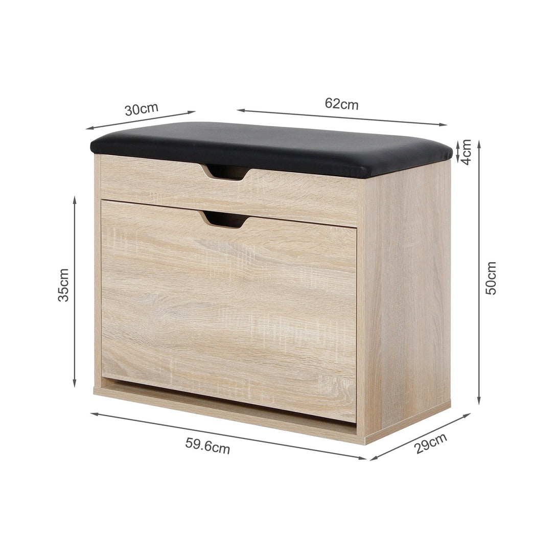 Hawea Wooden Shoe Rack 3 Layer - Oak