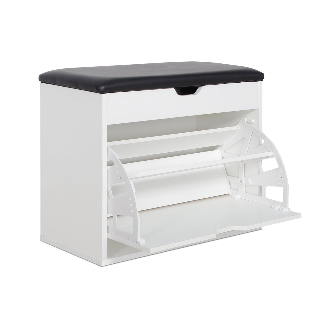 Hawea Wooden Shoe Rack 3 Layer - White