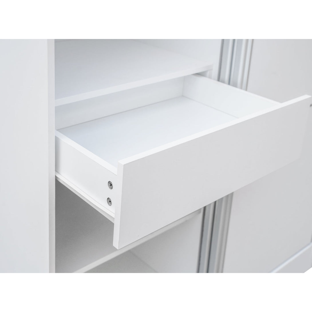 Tonto 120cm Wardrobe With Sliding Doors - White