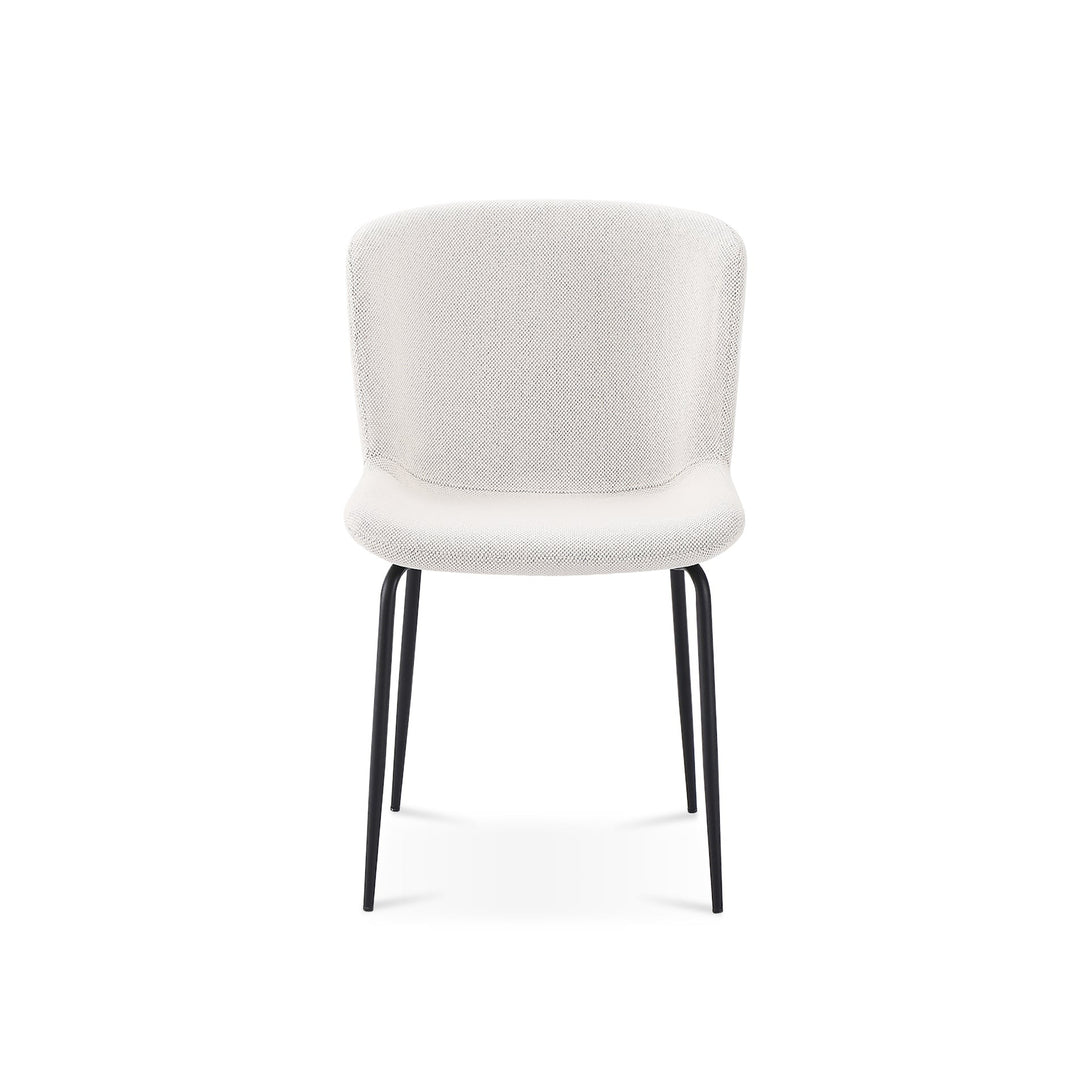 Rayne Dining Chair - Set of 2 - Beige + Black