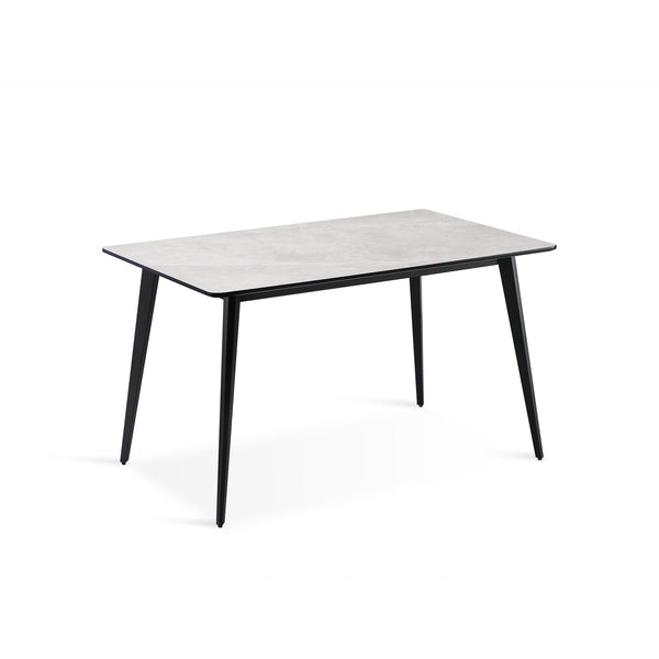 Shiloh Rectangular Dining Table 130 x 80cm - Grey + Black