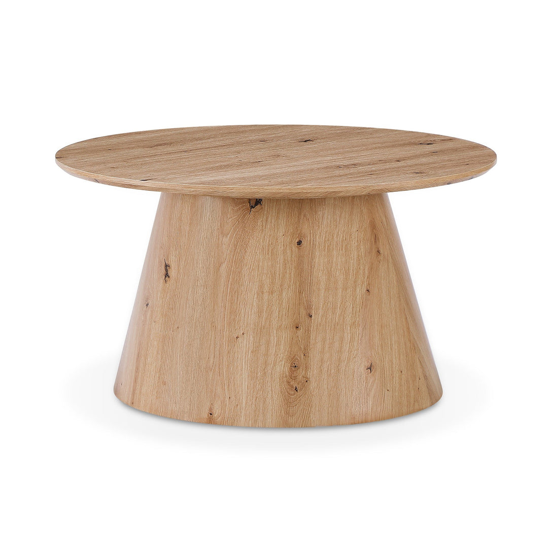 Jordan Round Coffee Table 80cm - Oak