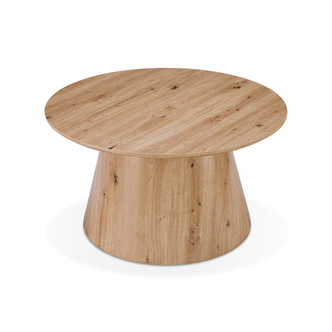 Jordan Round Coffee Table 80cm - Oak