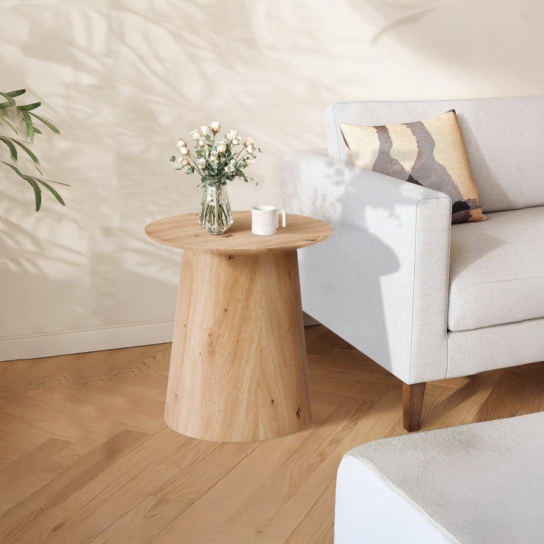 Jordan Round Coffee Table 50cm - Oak
