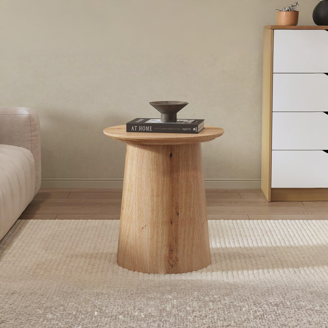 Jordan Round Coffee Table 50cm - Oak