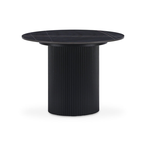 Dylan Ceramic Top Coffee Table 60cm - Black