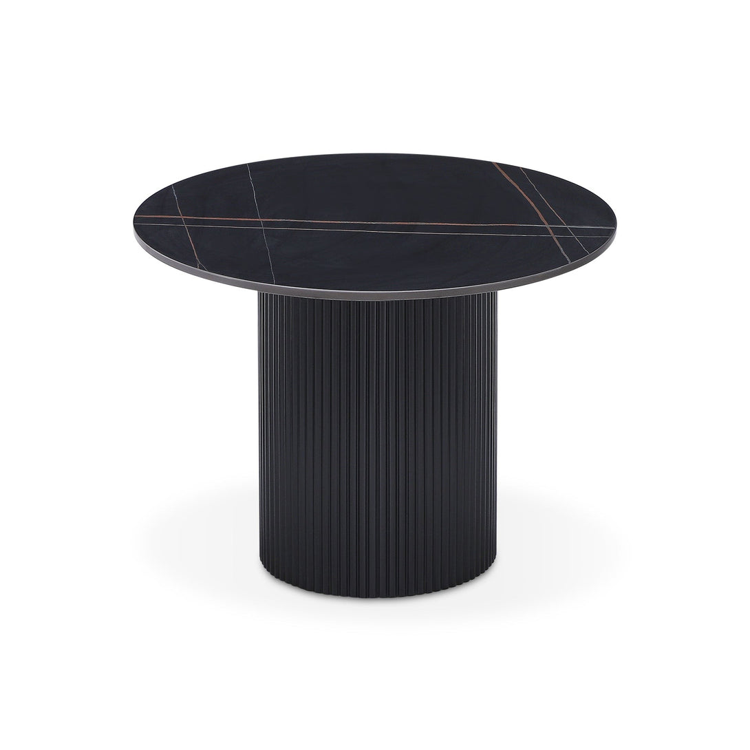Dylan Ceramic Top Coffee Table 60cm - Black