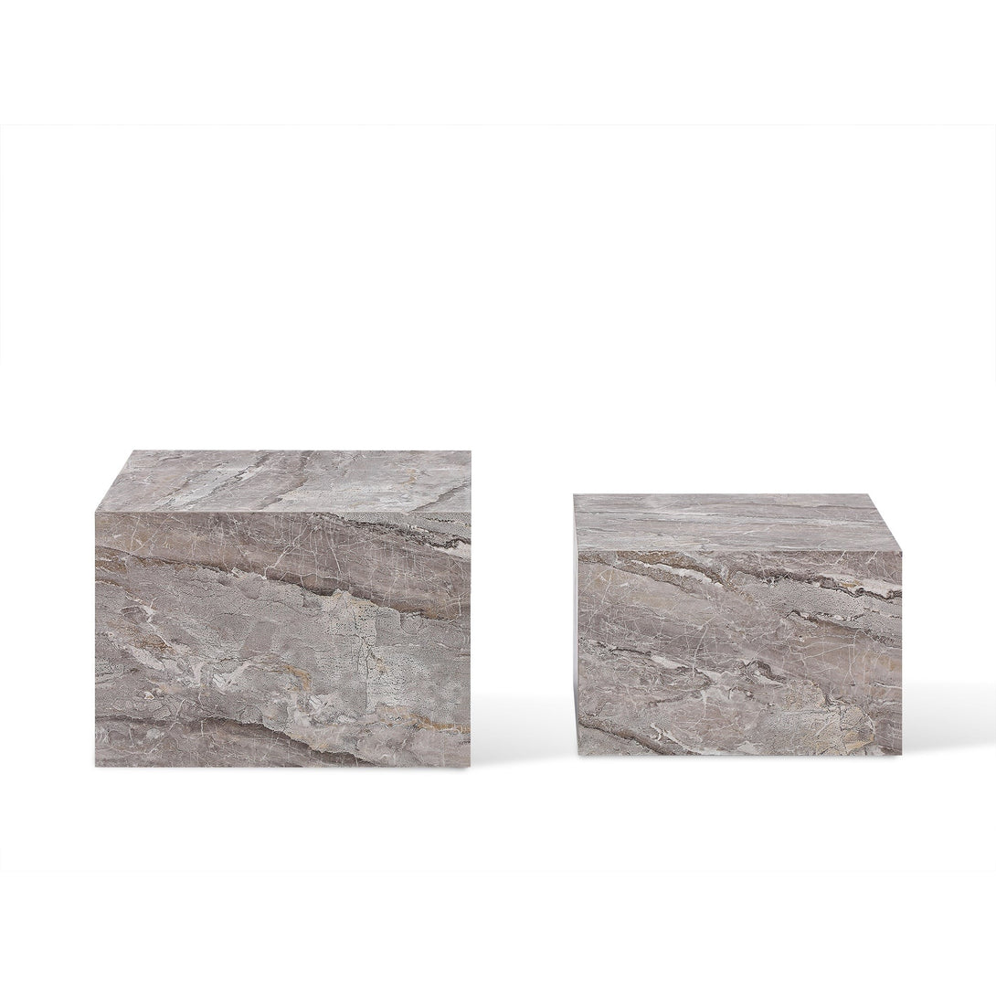 Aubrey Square Side Table - Set of 2 - Grey