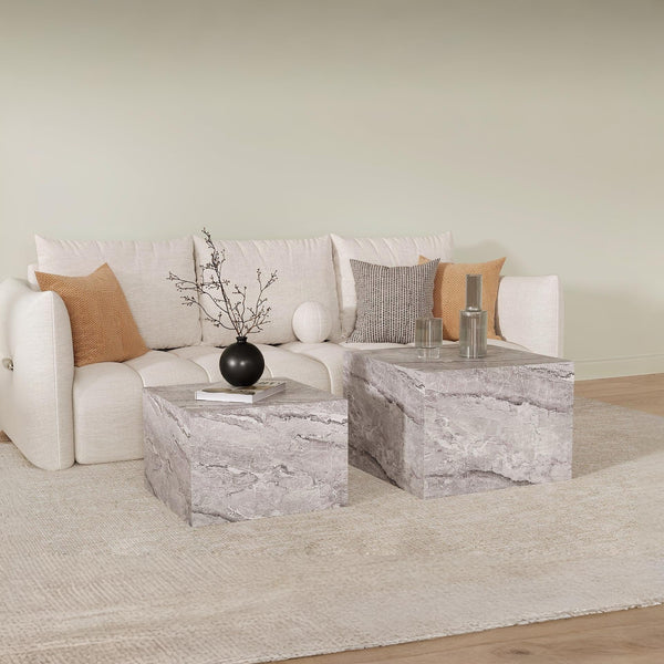 Aubrey Square Side Table - Set of 2 - Grey