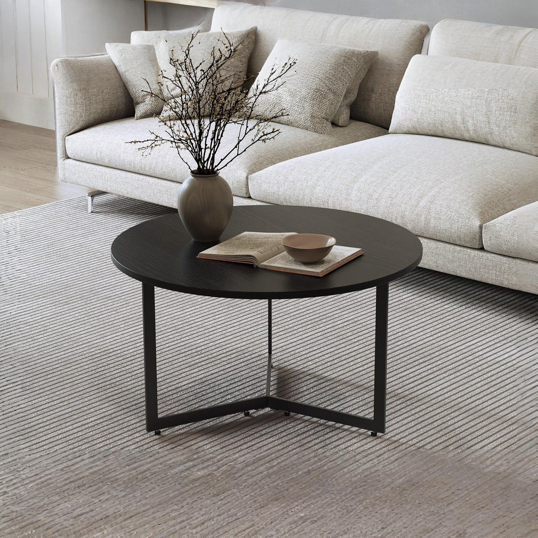 Joseph Coffee Table 80cm - Black