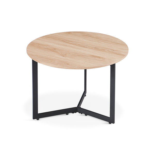 Joseph Coffee Table 60cm - Wood Grain + Black