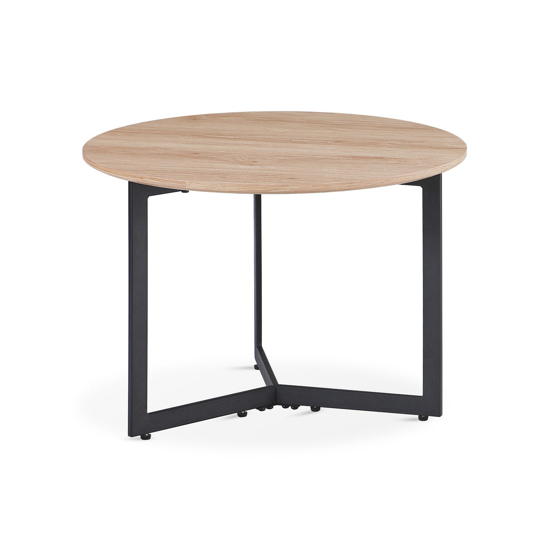 Joseph Coffee Table 60cm - Wood Grain + Black