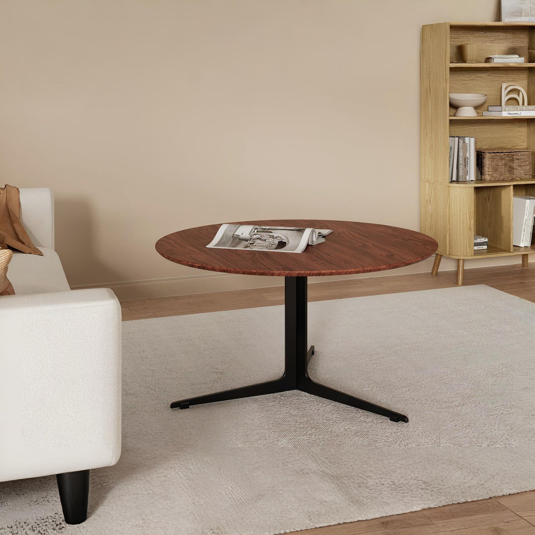 Donna Coffee Table 80cm - Brown + Black