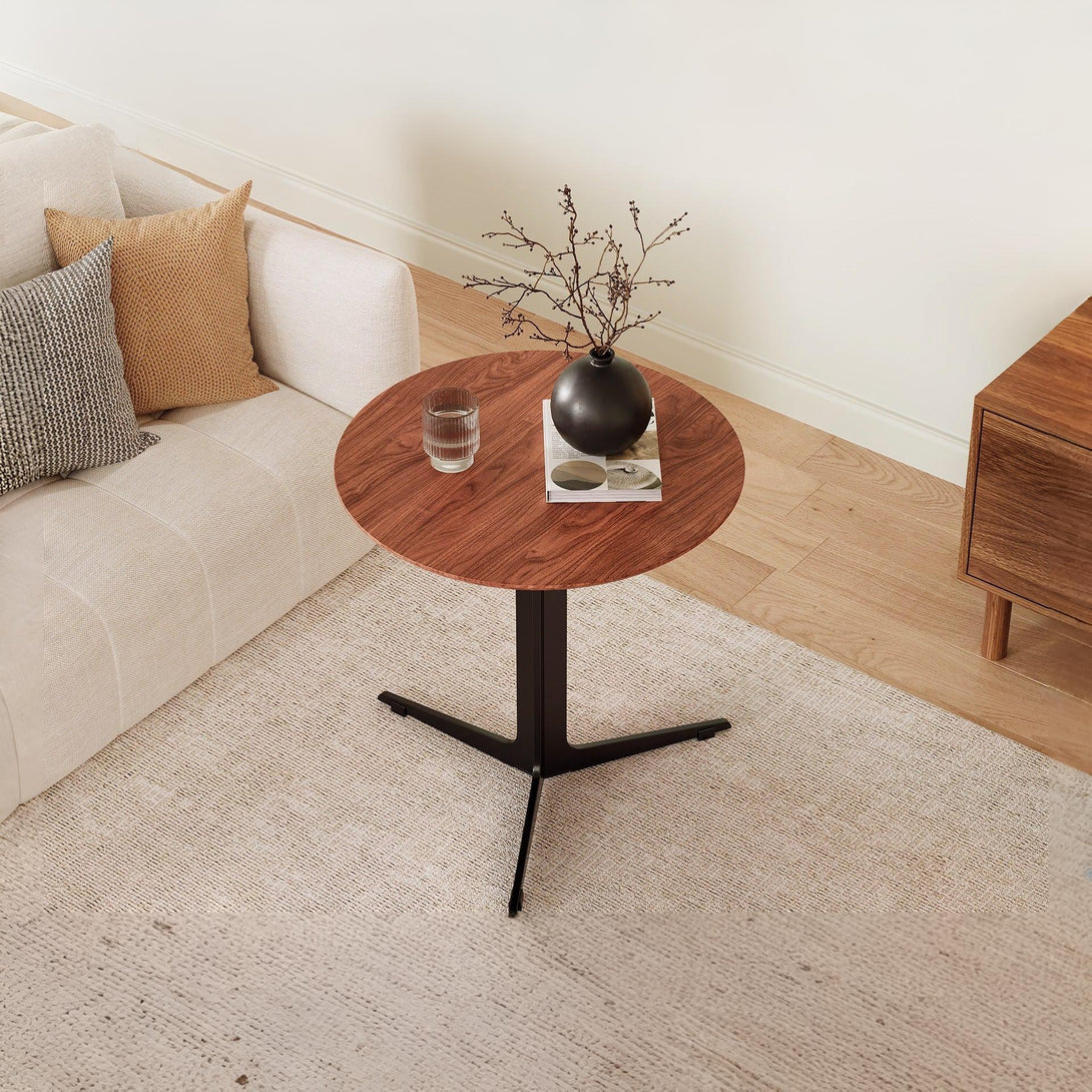 Donna Coffee Table 50cm - Brown + Black