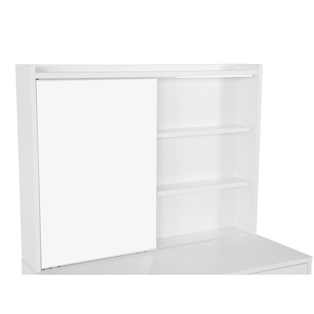 Crocus Dressing Table with Drawers Set 2pcs - White
