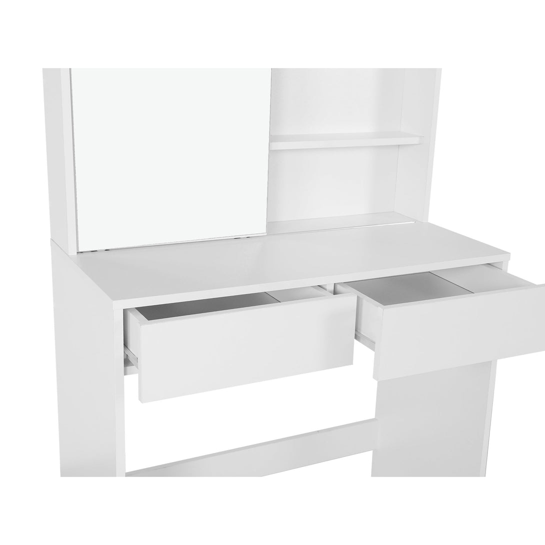 Crocus Dressing Table with Drawers Set 2pcs - White