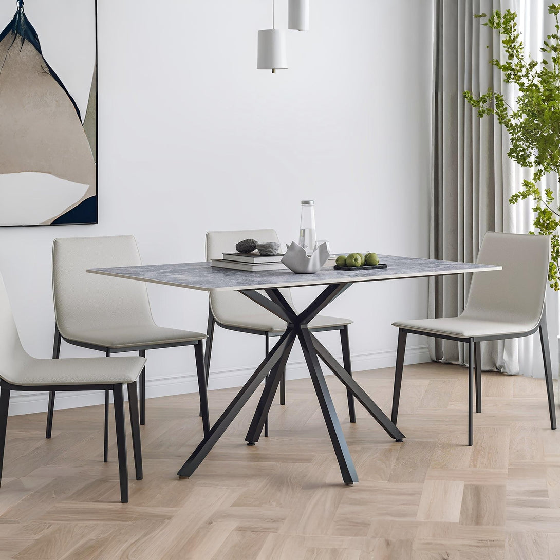 Asher Rectangle Ceramic Dining Table 140 X 90cm
