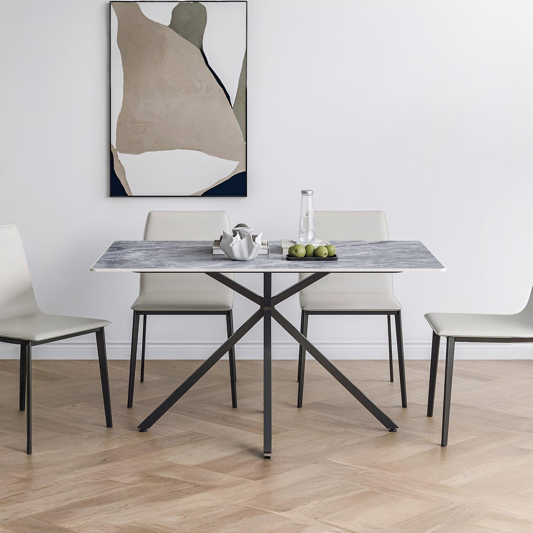 Asher Rectangle Ceramic Dining Table 140 X 90cm