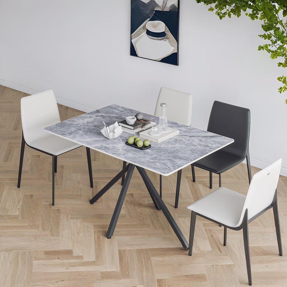 Asher Rectangle Ceramic Dining Table 140 X 90cm
