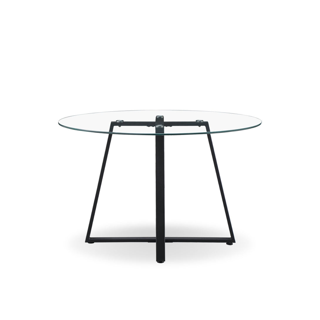 Chase Tempered Glass Round Dining Table 120 X 75cm