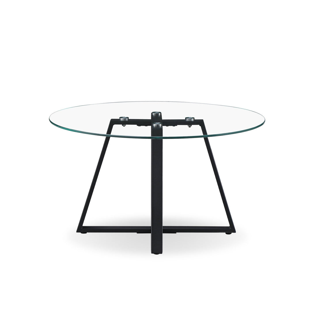 Chase Tempered Glass Round Coffee Table 