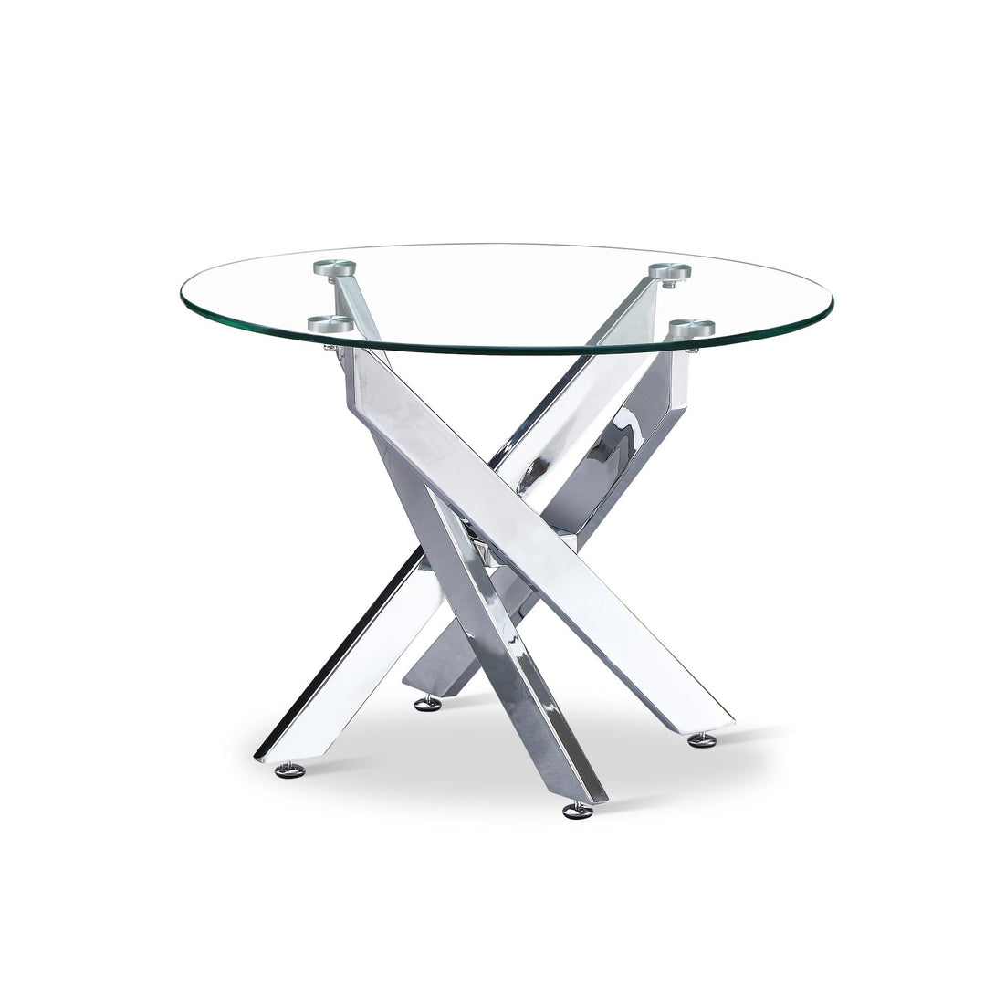 Ember Tempered Glass Round Coffee Table