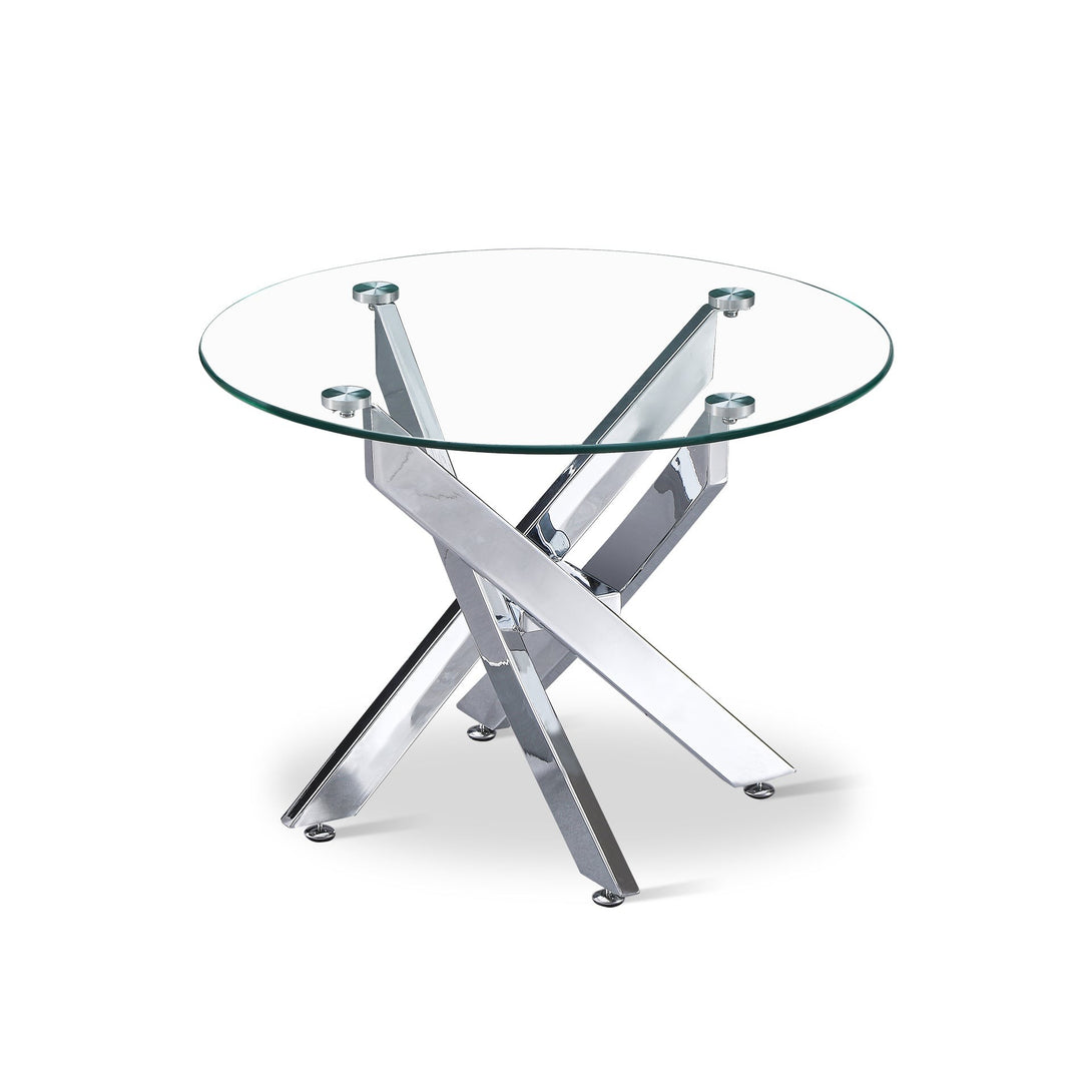 Ember Tempered Glass Round Coffee Table