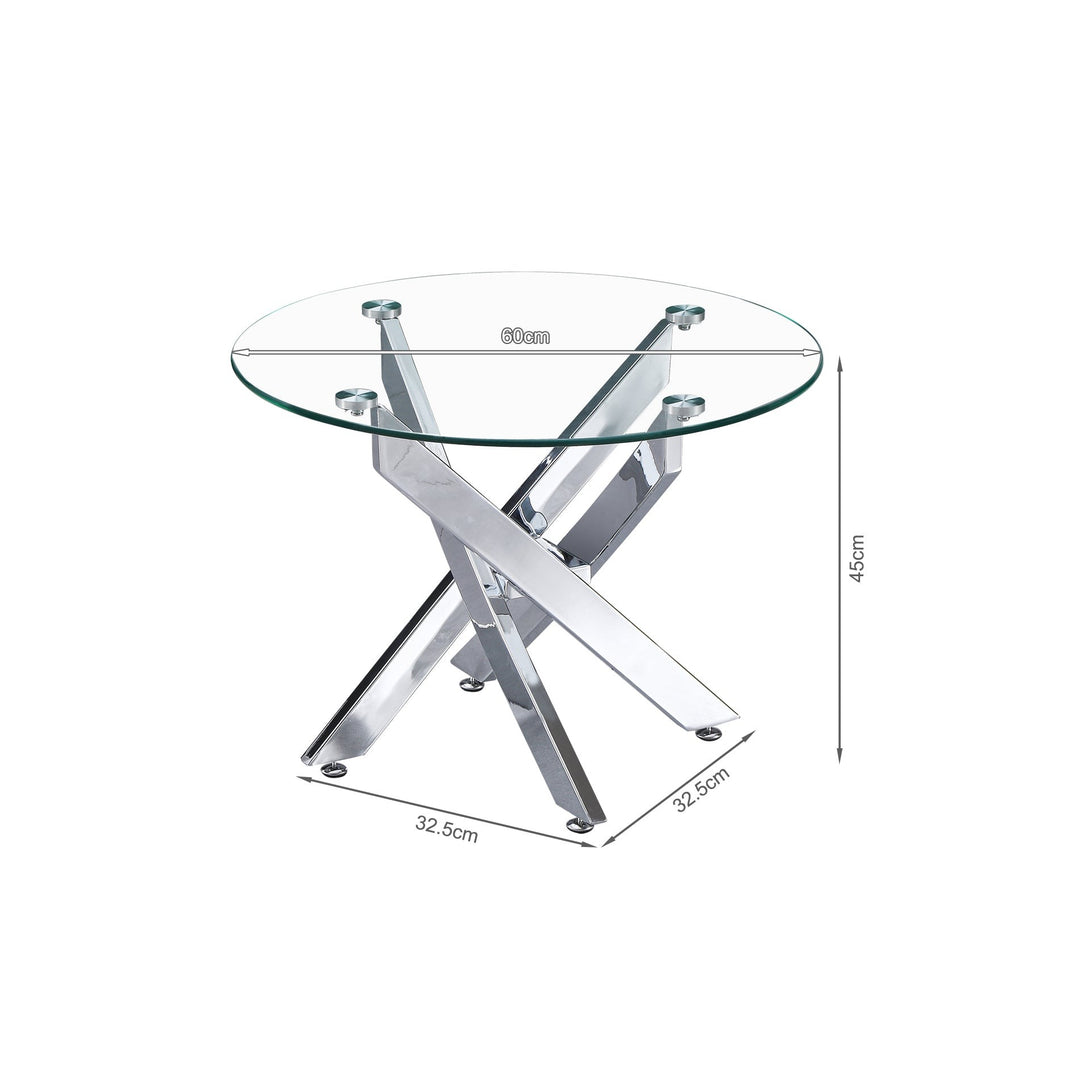 Ember Tempered Glass Round Coffee Table