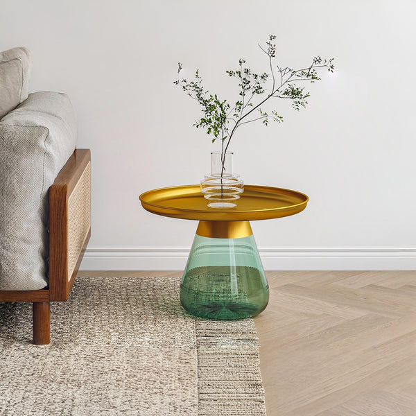 Hennie Round Coffee Table - Gold