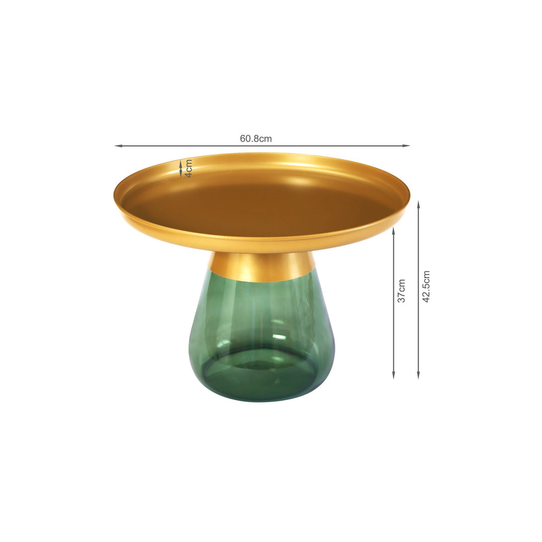 Hennie Round Coffee Table - Gold