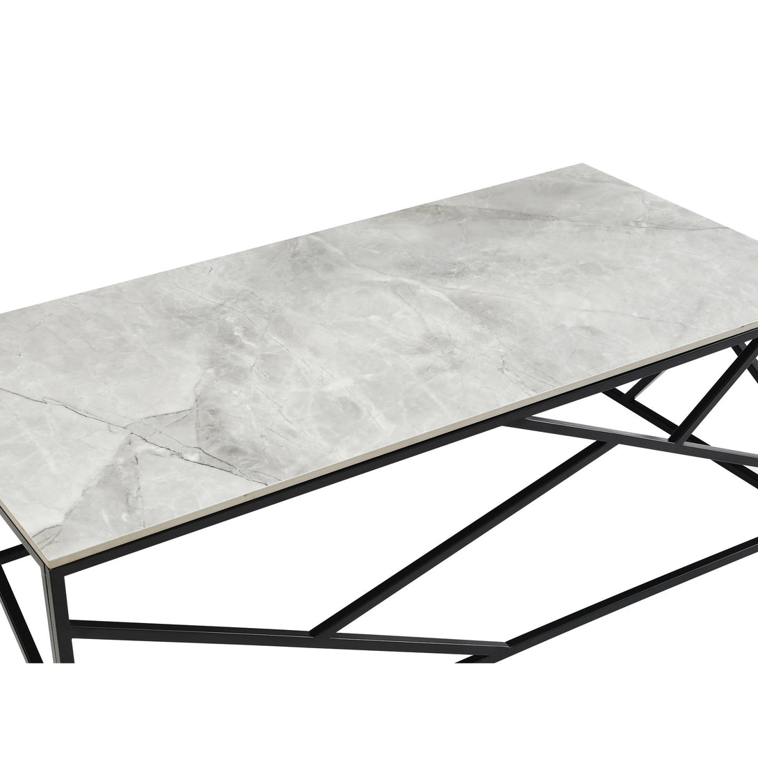 Shane Rectangular Ceramic Coffee Table