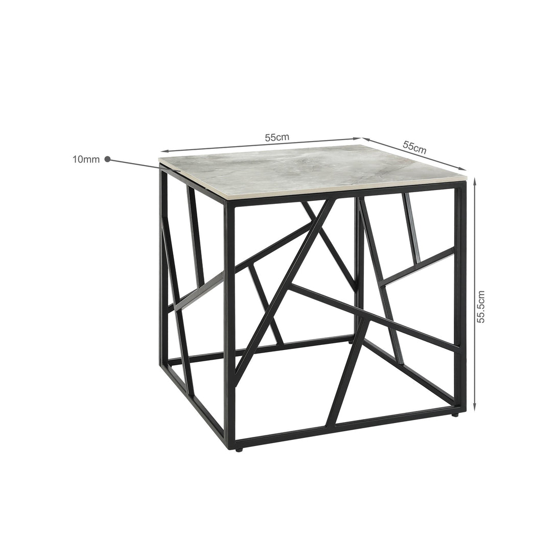 Shane Square Ceramic Coffee Table