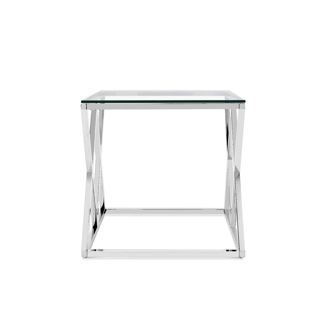 Tony Tempered Glass Square Coffee Table