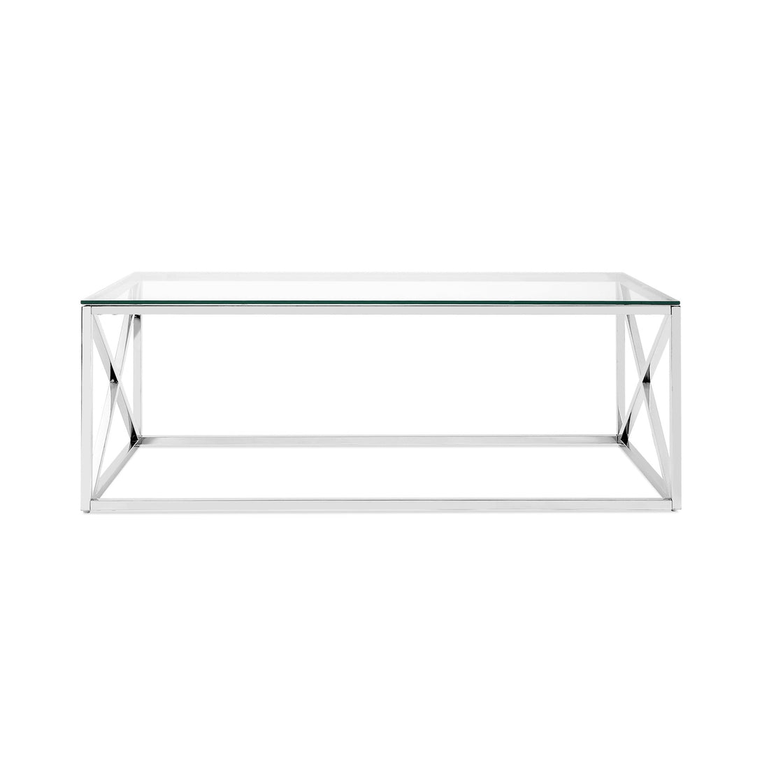 Greer Tempered Glass Rectangular Coffee Table