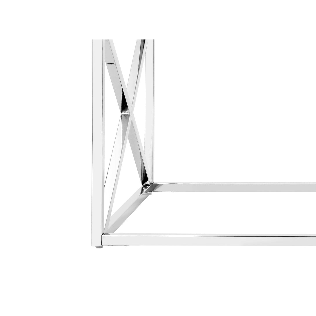 Greer Tempered Glass Rectangular Coffee Table