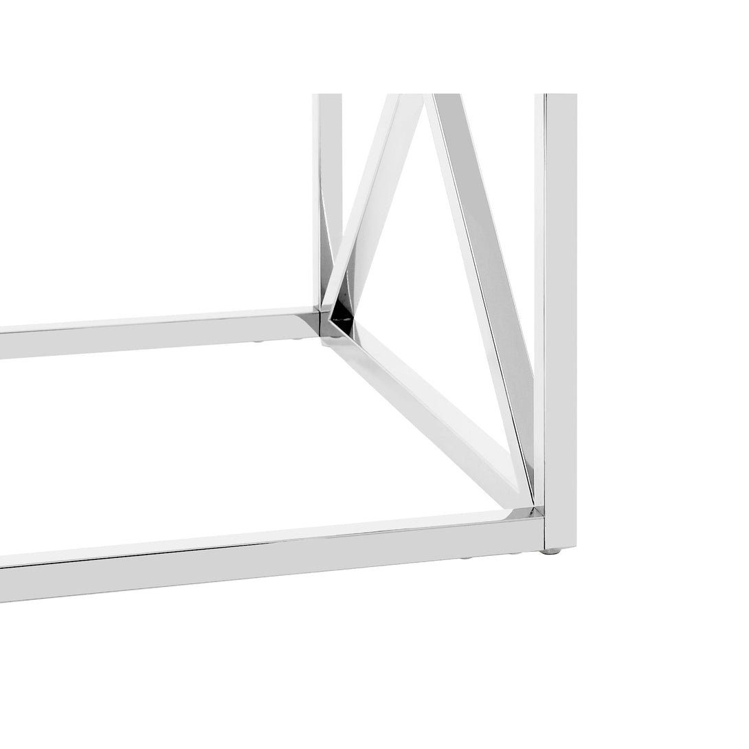 Greer Tempered Glass Square Coffee Table