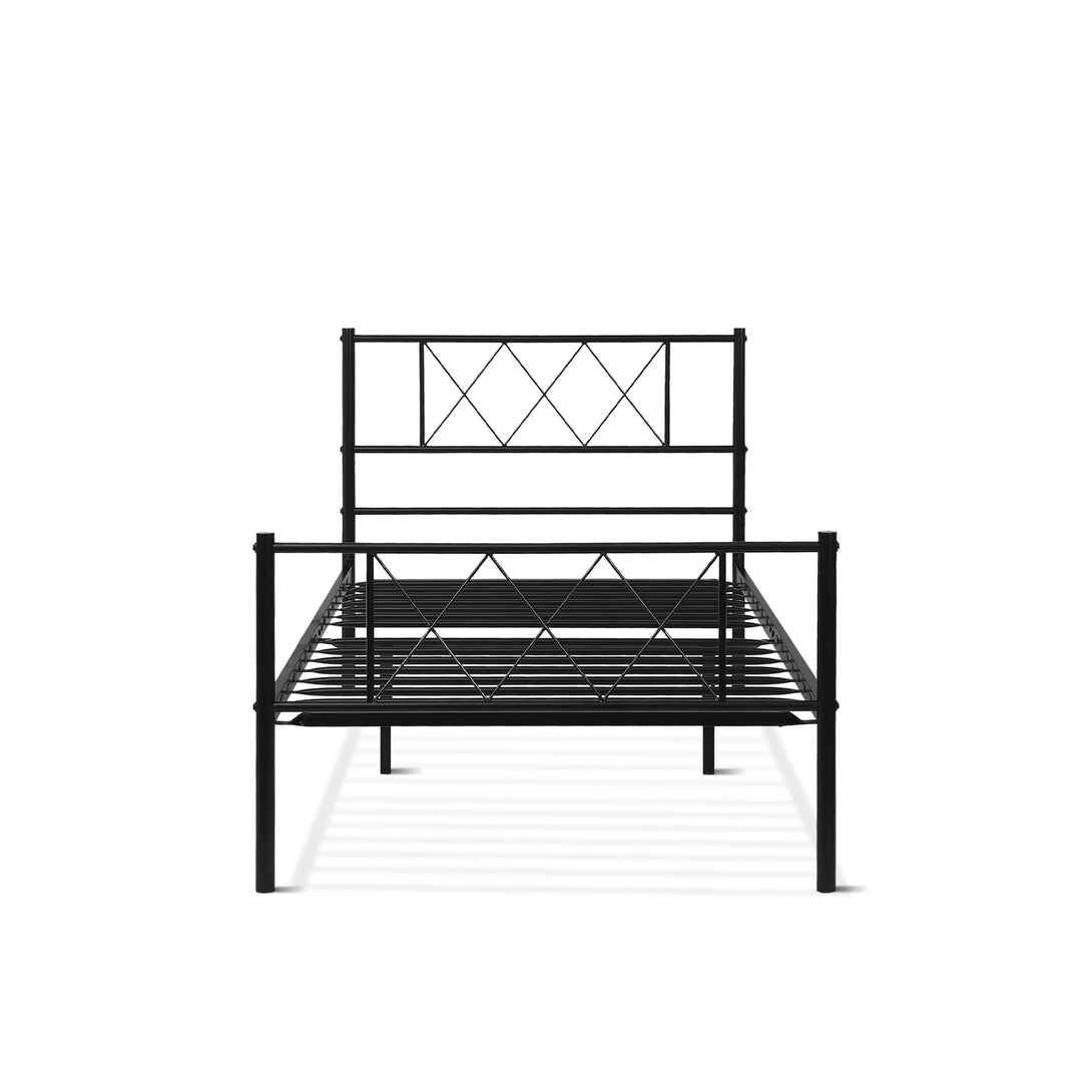 Picton Single Metal Bed Frame - Black