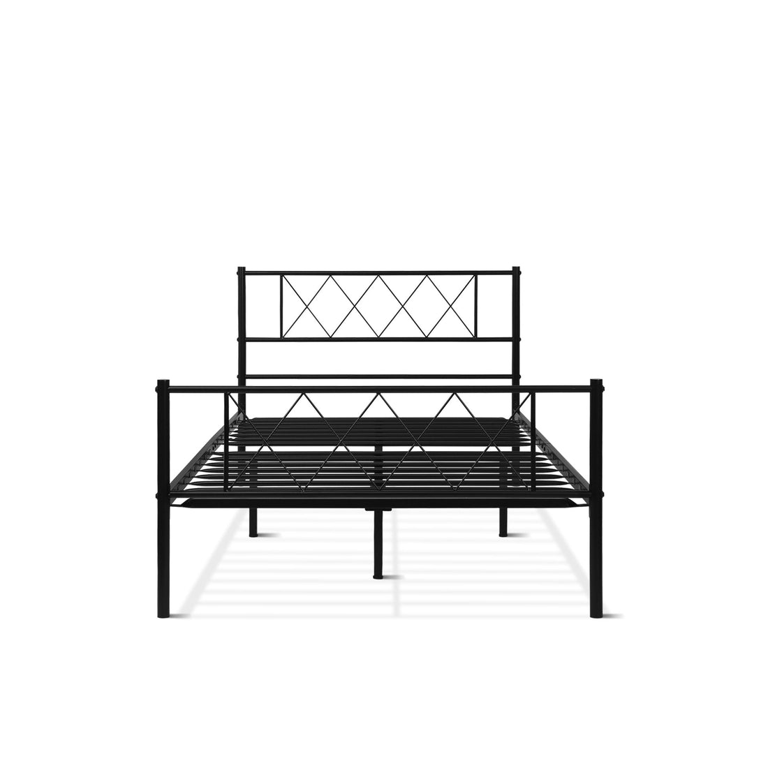 Picton King Single Metal Bed Frame - Black