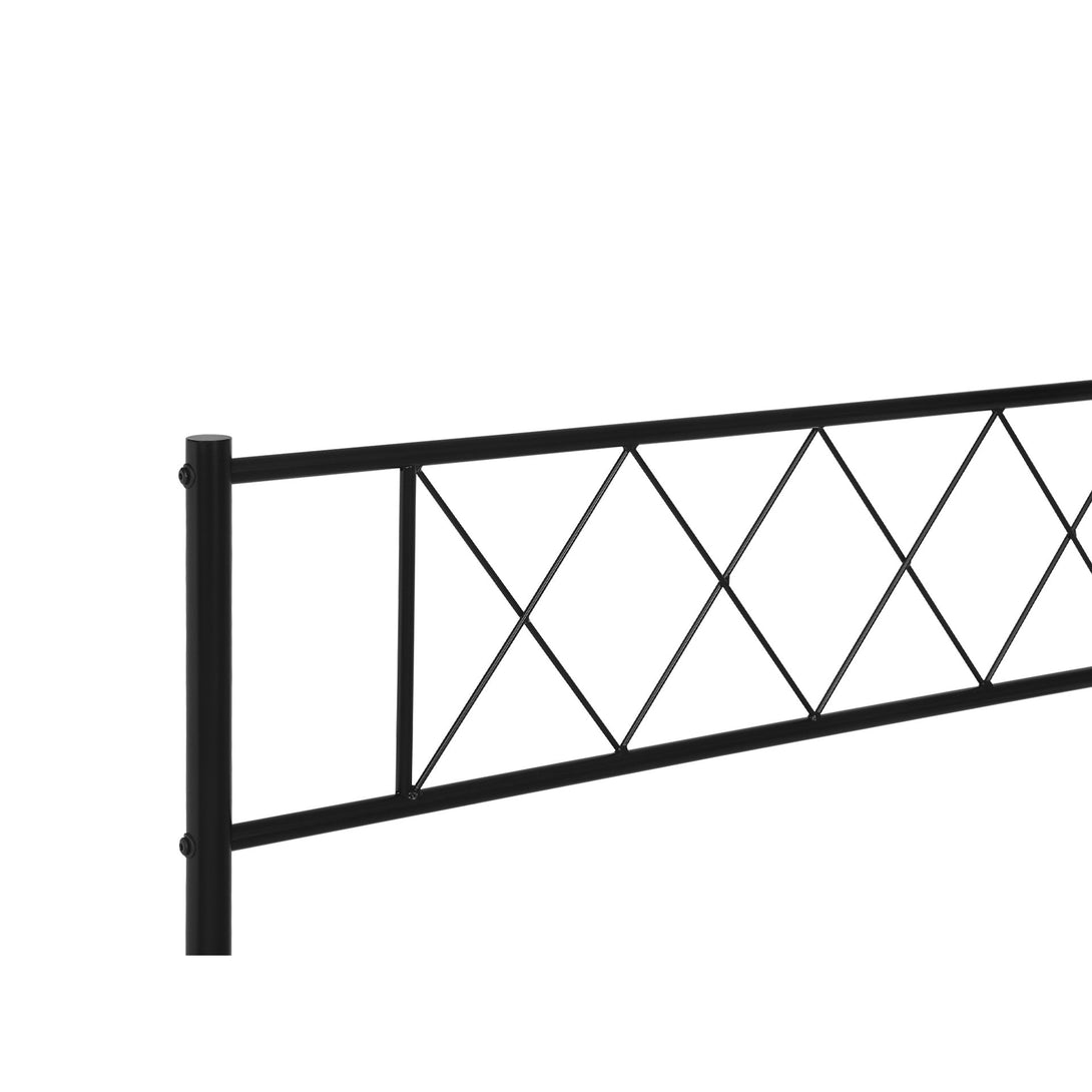 Picton King Single Metal Bed Frame - Black