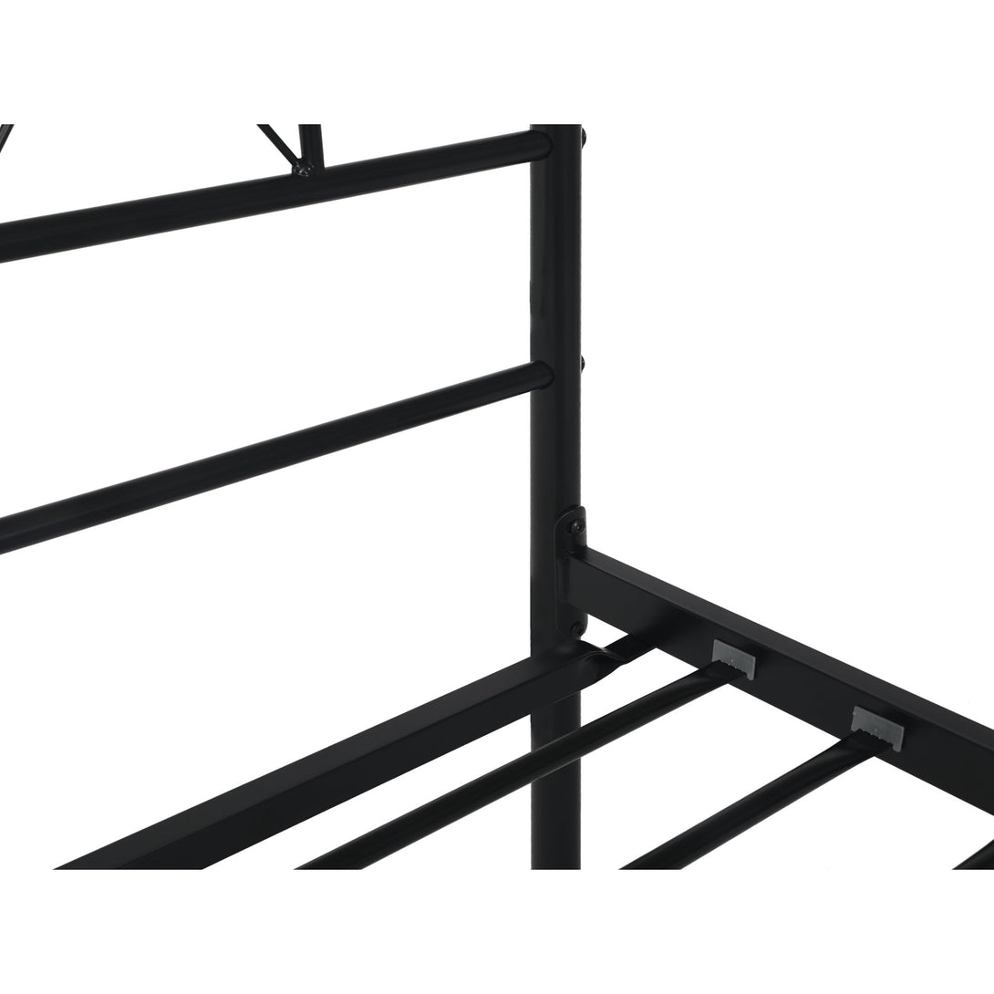 Picton King Single Metal Bed Frame - Black