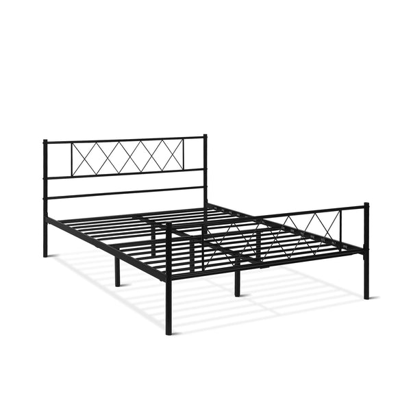 Picton Double Metal Bed Frame - Black