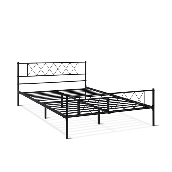 Picton Queen Metal Bed Frame - Black