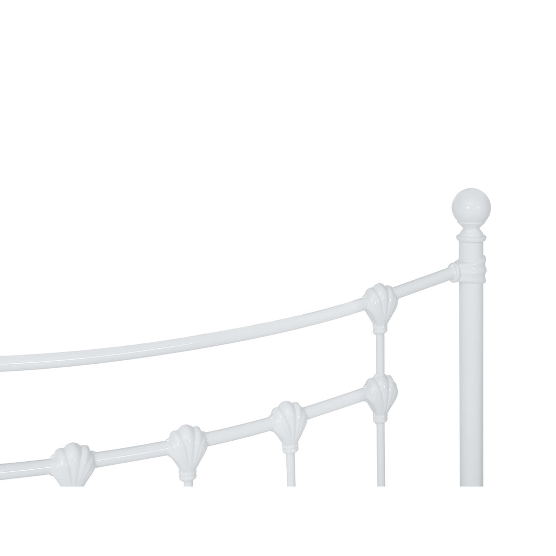 Gingera King Single Metal Bed Frame - White
