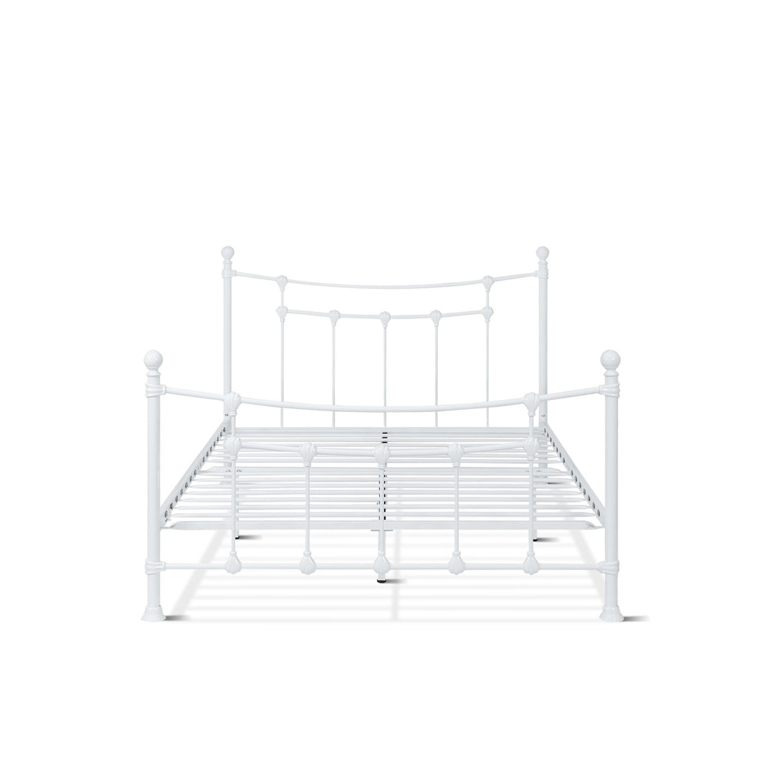 Gingera Double Metal Bed Frame - White