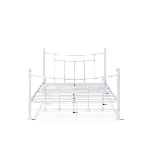 Gingera Double Metal Bed Frame - White