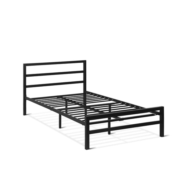 Dowe King Single Metal Bed Frame - Black