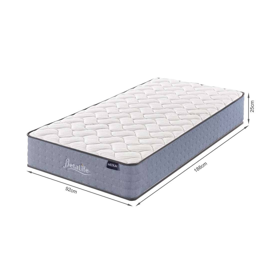 Natureblend Classic Bamboo Medium Mattress with Pillows - Single